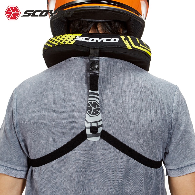 Quality Cycling Gear - SCOYCO N02B อุปกรณ์ป้องกันคอคุณภาพสูงสำหรับผู้ชายผู้หญิงรถจักรยานยนต์ขี่จักรยานแข่งรถอุปกรณ์ป้องกันมอเตอร์ครอสระยะไกลอุปกรณ์ป้องกันคอ
