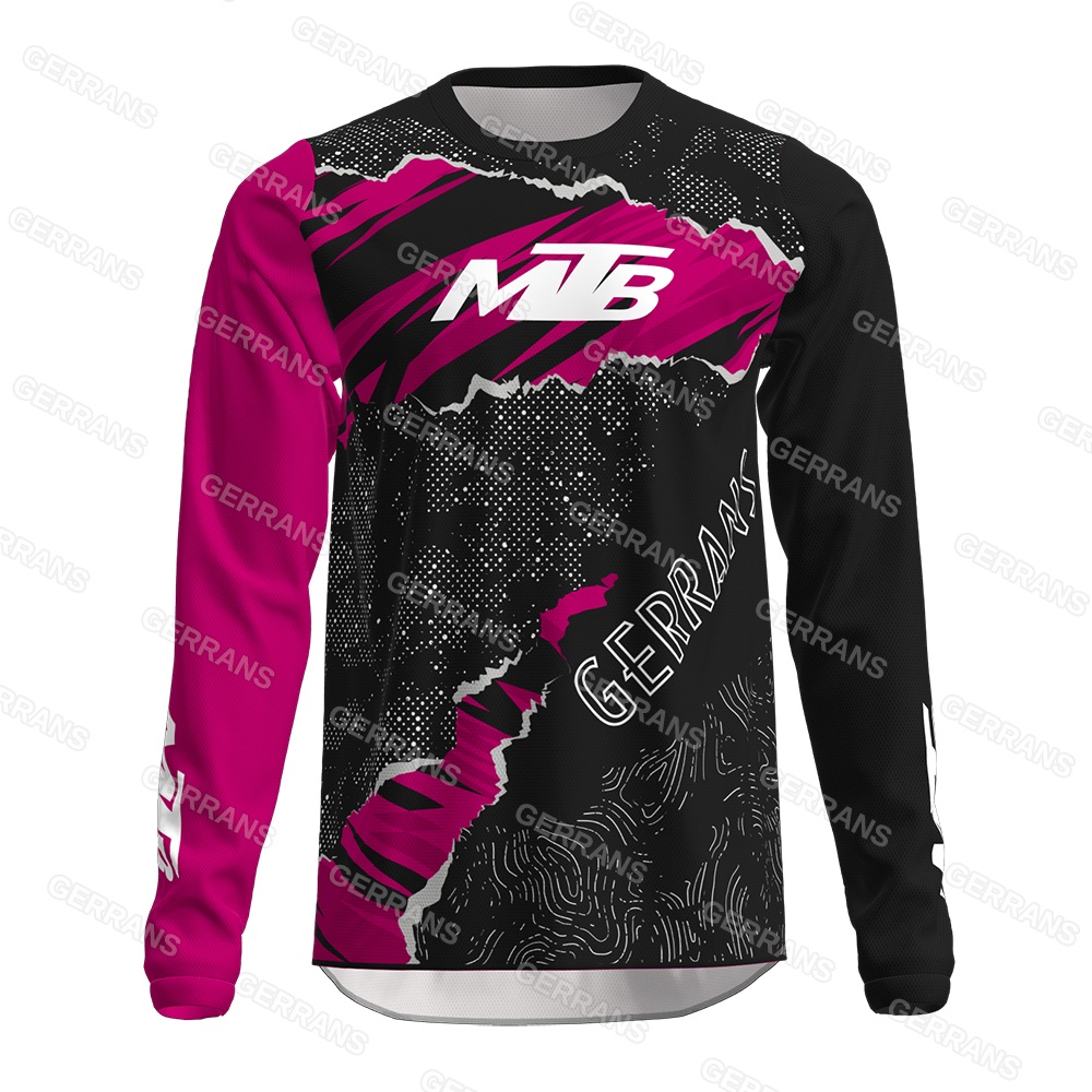 Cycling Gear Shop - เสื้อจักรยานเสือภูเขาแบบมืออาชีพ แขนยาว ระบายอากาศ แห้งเร็ว สำหรับกิจกรรมกลางแจ้ง ขี่จักรยานบนถนน