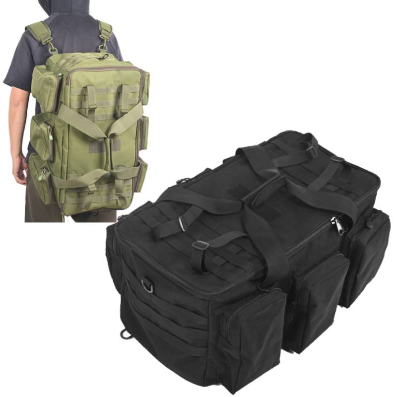 Cycling Gear Backpack - ผู้ชายยุทธวิธีเดินป่ากระเป๋าเดินทางกระเป๋าเป้สะพายหลังกลางแจ้งปีนเขาขี่จักรยาน Rucksack ขนาดใหญ่ Multifunctional Camping Duffel