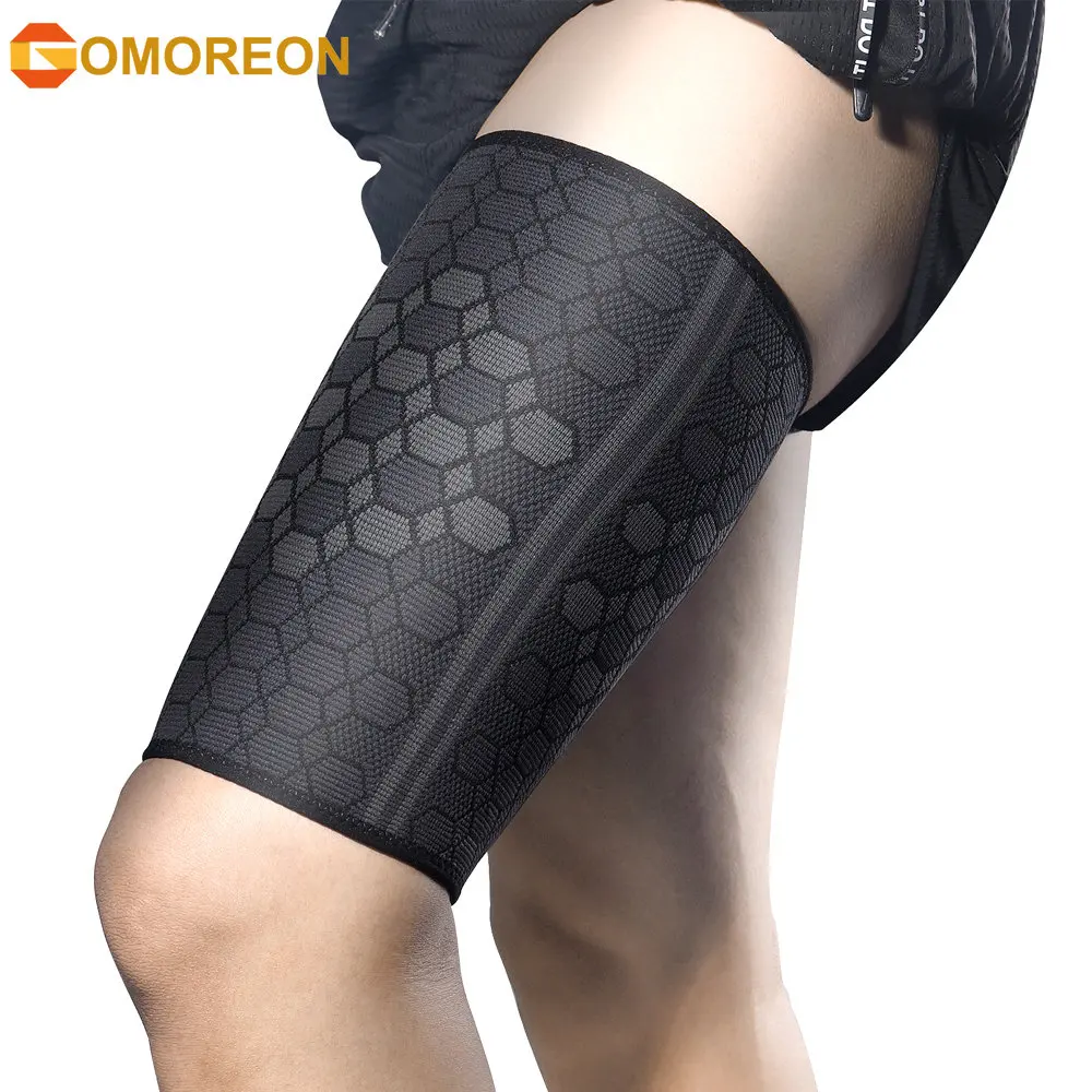 Cycling Quads - GOMOREON ปลอกรัดต้นขา 1 ชิ้น - รองรับสี่เหลี่ยมและเอ็นร้อยหวาย