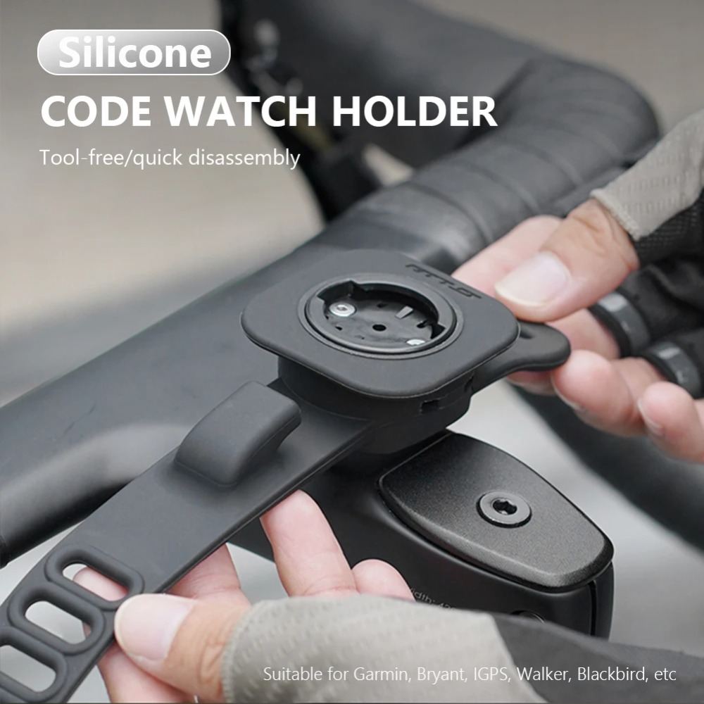 Bike Speedometer - ขายึดคอมพิวเตอร์จักรยานซิลิโคน ที่ยึดมาตรวัดระยะทาง สำหรับจักรยานเสือหมอบและเสือภูเขา ใช้ได้กับ Garmin Bryton