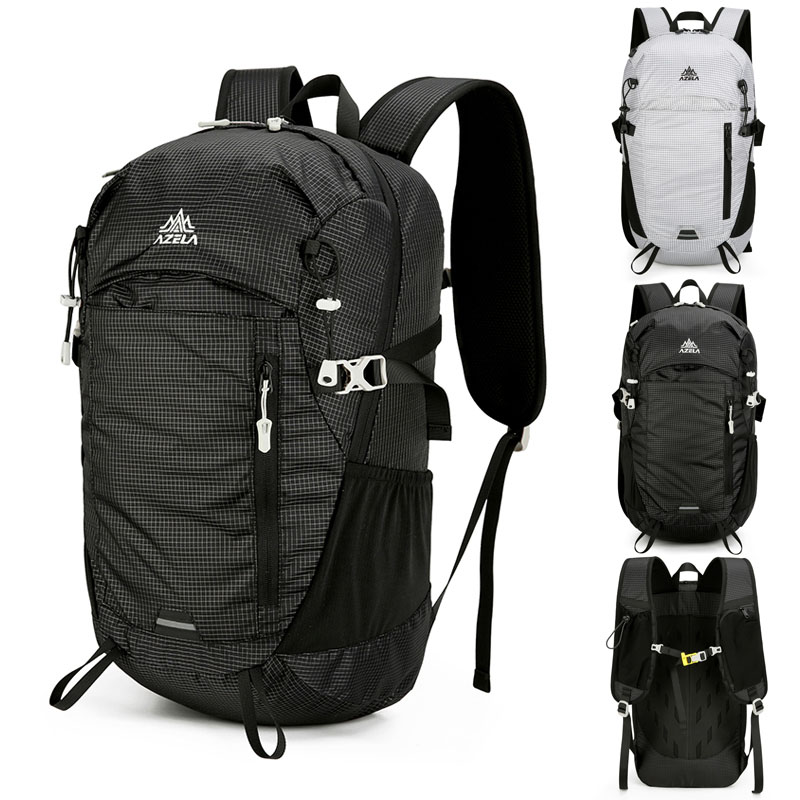 Cycling Gear Backpack - กระเป๋าเป้กีฬากลางแจ้งความจุขนาดใหญ่ สำหรับเดินป่าและวิ่งเทรล กระเป๋าอเนกประสงค์สำหรับปั่นจักรยาน กระเป๋าใส่ขวดน้ำ น้ำหนักเบา ทำจากไนลอน