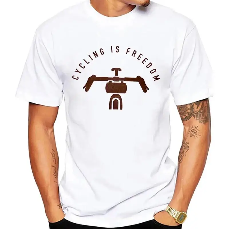 Cycling Gear Gravel - การปั่นจักรยานคืออิสรภาพ เสื้อยืดกราเวลไบค์ สำหรับผู้ชายเท่ๆ รุ่น Fixie Fixed