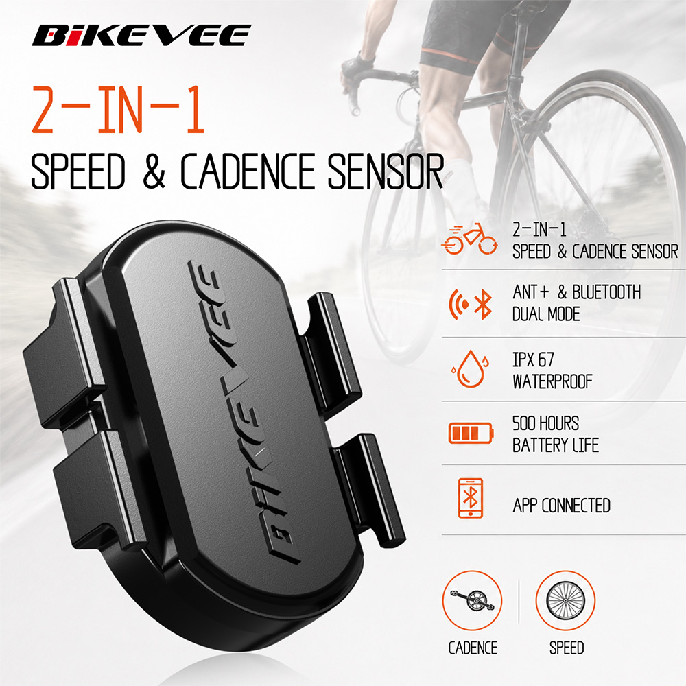 Bike Speedometer - BIKEVEE เซ็นเซอร์วัดความเร็วรอบจานและความเร็วแบบไร้สาย ANT+ บลูทูธ สำหรับจักรยาน ใช้งานร่วมกับ