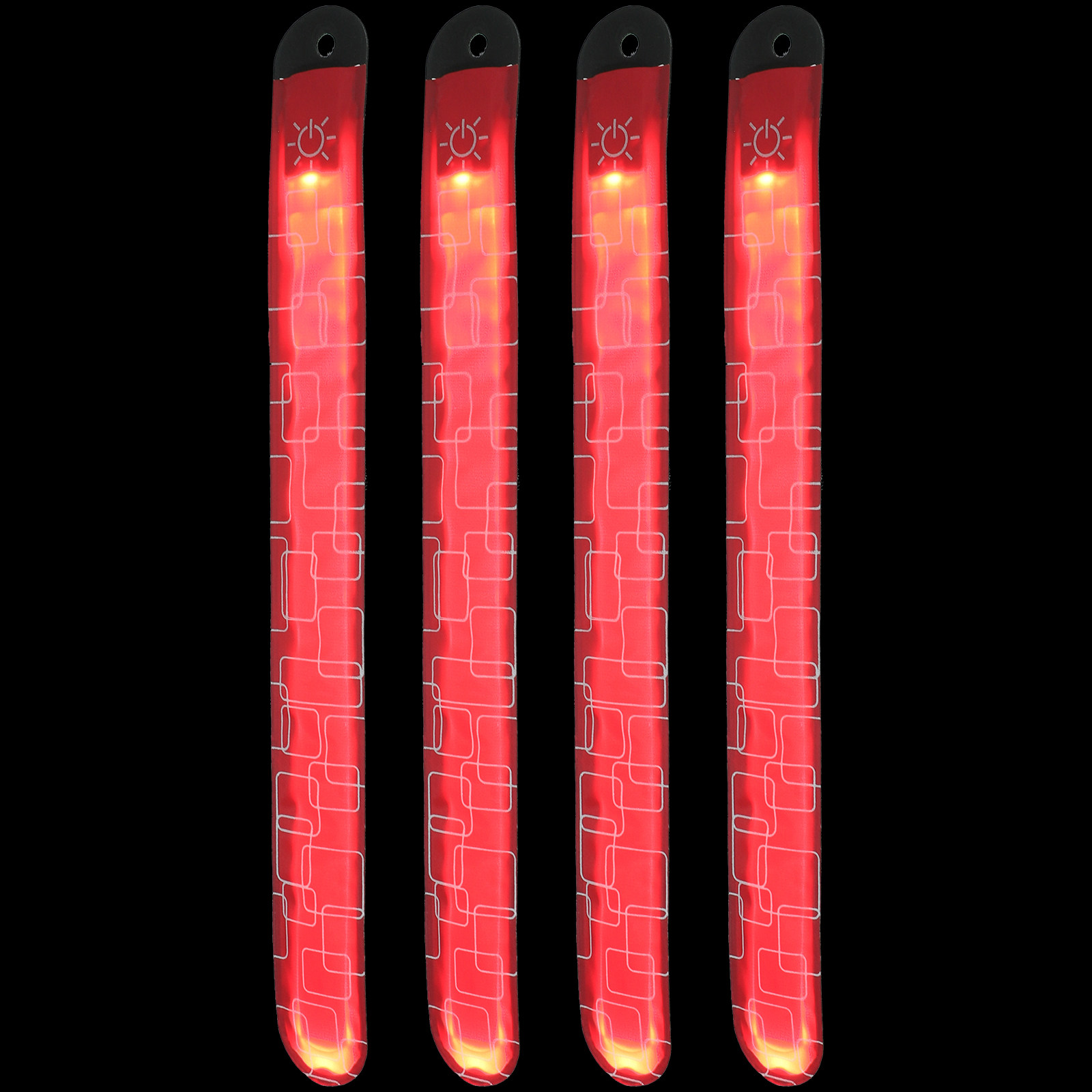 Ultra Cycling Gear - แถบคาดข้อเท้าม้าแบบ LED 4 ชิ้น สว่างพิเศษ ปรับได้