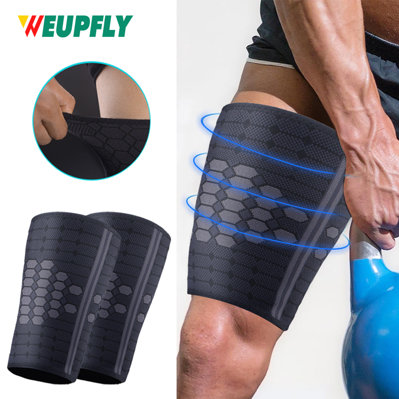 Cycling Quads - ปลอกรัดต้นขา 1 คู่สำหรับผู้ชายและผู้หญิง, ปลอกรัดขาแบบสี่ส่วนสำหรับกีฬา, วิ่ง, ปั่นจักรยาน,