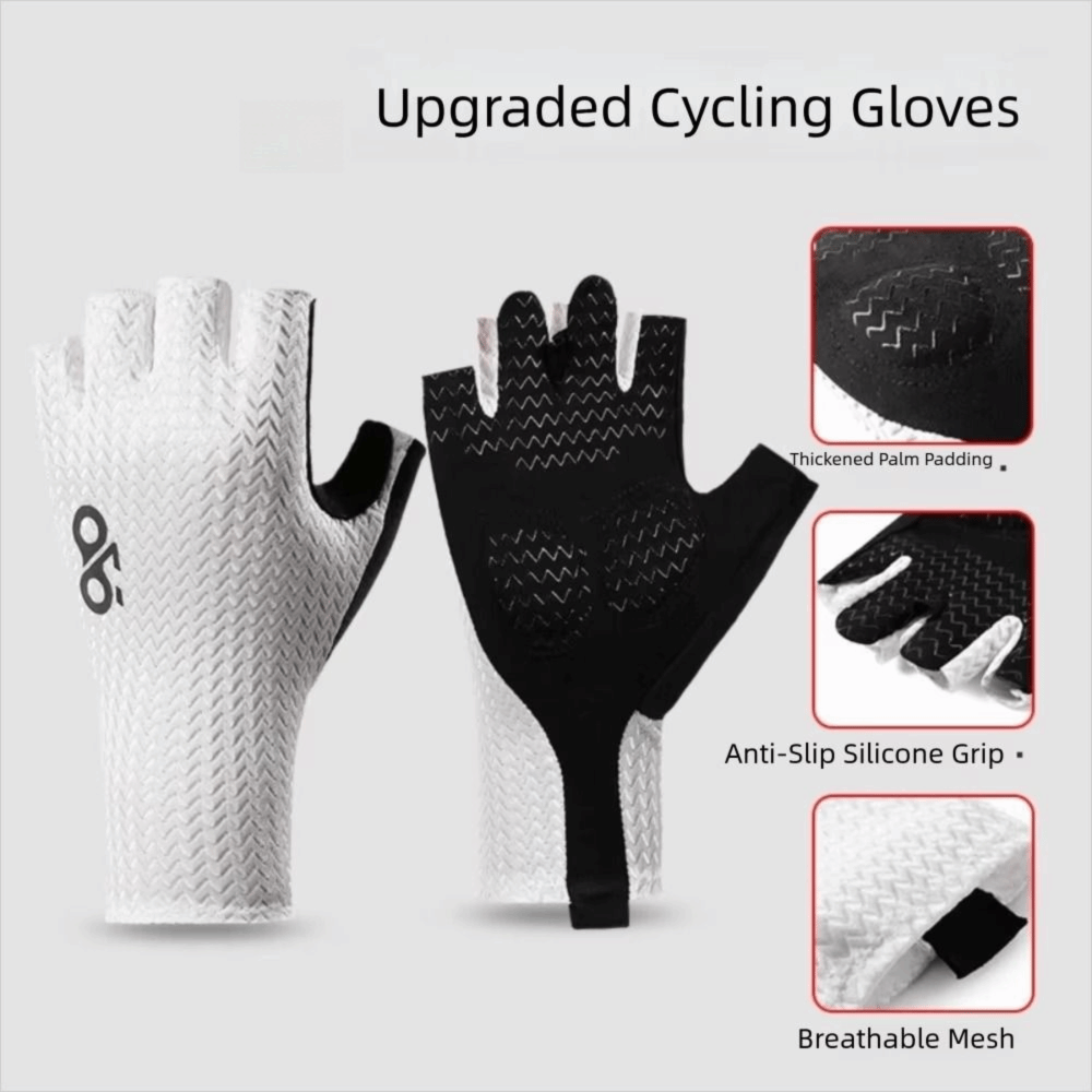 Quality Cycling Gear - ถุงมือปั่นจักรยานคุณภาพสูงระบายอากาศได้ดี ทนทานต่อแรงกระแทก ถุงมือจักรยานเสือหมอบ กันลื่น ถุงมือมอเตอร์ไซค์ ระบายความร้อน