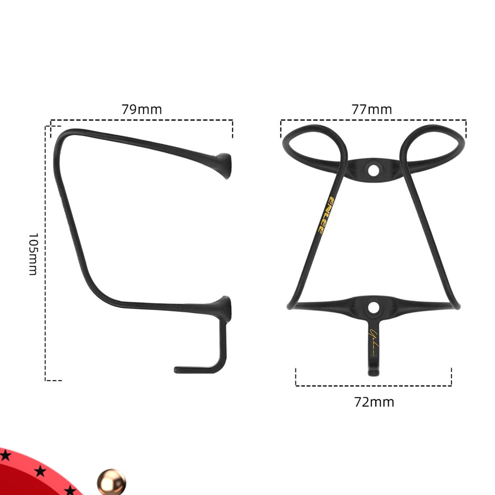 Ultra Cycling Gear - ที่ยึดขวดน้ำจักรยานคาร์บอนไฟเบอร์คอมโพสิต 9 กรัม น้ำหนักเบาพิเศษ ติดตั้งง่าย อุปกรณ์ปั่นจักรยานอเนกประสงค์ระดับมืออาชีพ