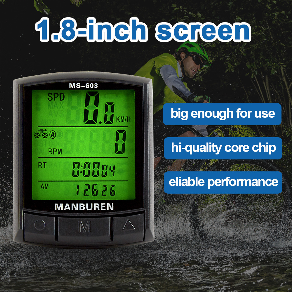 นาฬิกาจับเวลาแบบดิจิตอล LED สำ - Bike Speedometer บทวิจารณ์และราคา