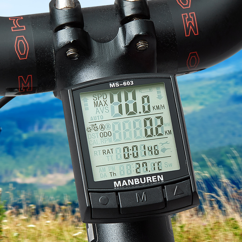 นาฬิกาจับเวลาแบบดิจิตอล LED สำ - Bike Speedometer บทวิจารณ์และราคา