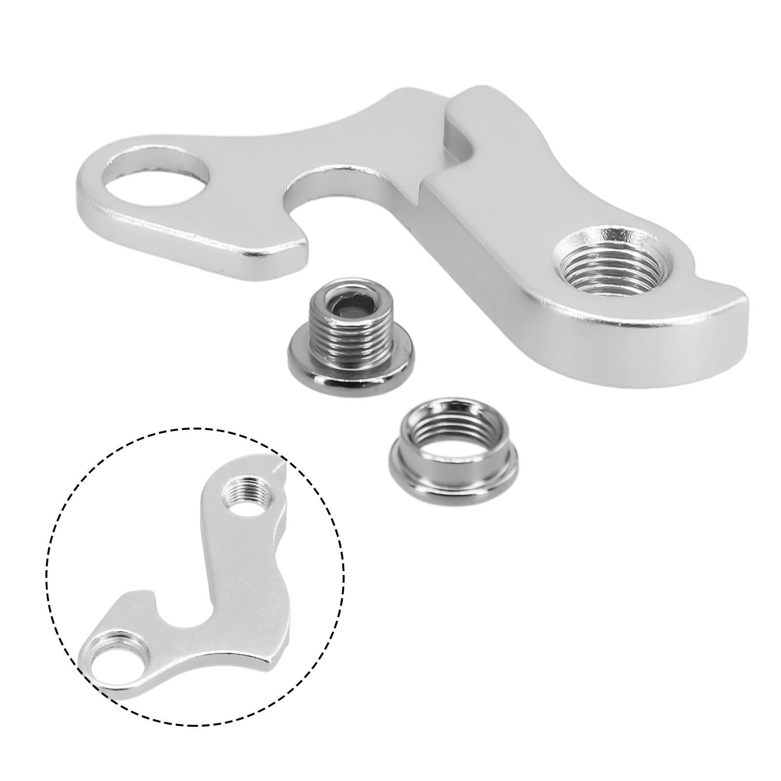 MTB Derailleur Hanger โลหะเงิน - Quality Cycling Gear บทวิจารณ์และราคา