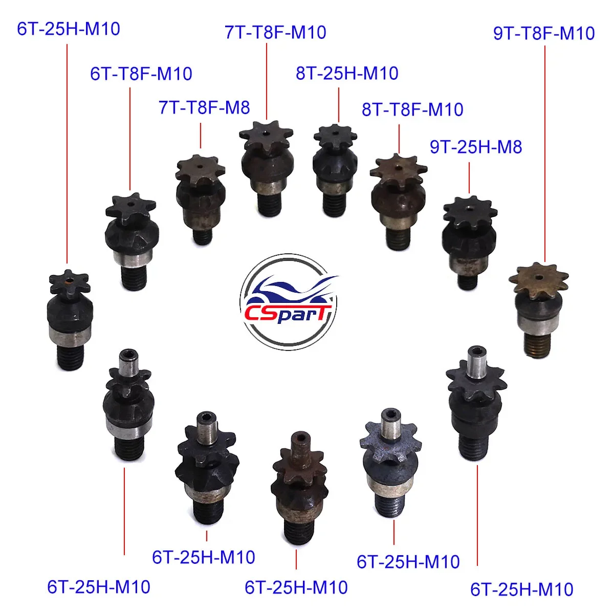 6T 7T 8T 9T 25H T8F M8 M10 คลั - Cycling Gear Box บทวิจารณ์และราคา