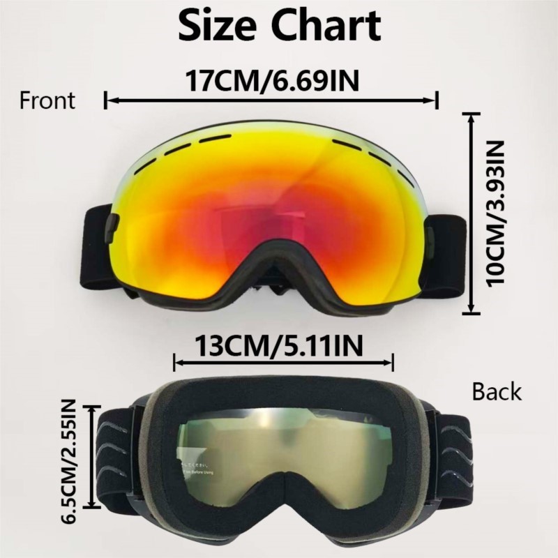 แว่นตาสกีแบบมีช่องระบายอากาศขน - Cycling Gear For Large Men บทวิจารณ์และราคา