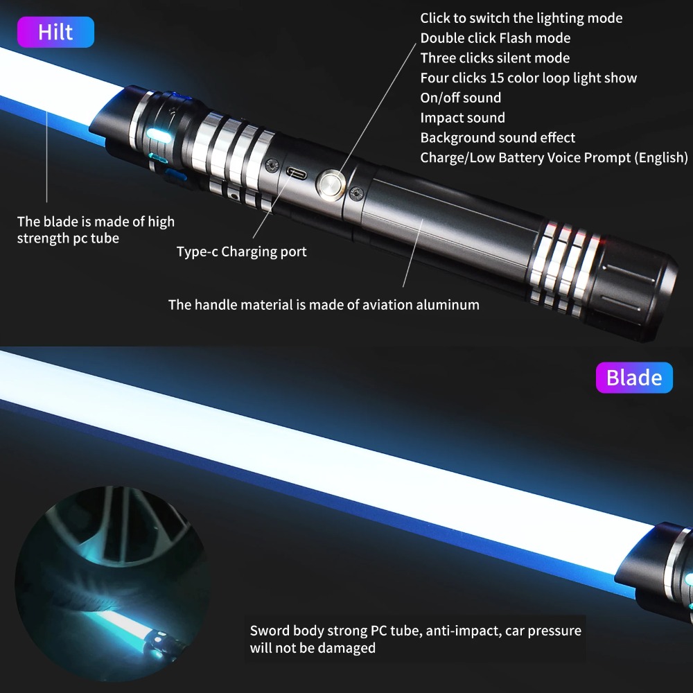 ดาบแสง LED สี EE-Color ทำจากอล - Cycling Quads บทวิจารณ์และราคา
